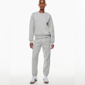 TNA Artizia Sweatfleece Cozy Fleece Perfect Fit Grey Women's Size M Crewneck